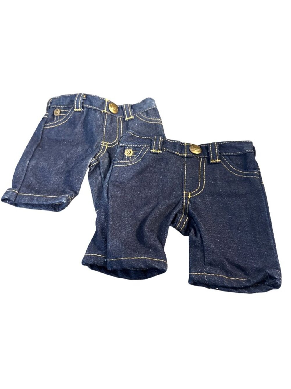 2 Pairs Build A Bear LEE Denim Jeans EUC